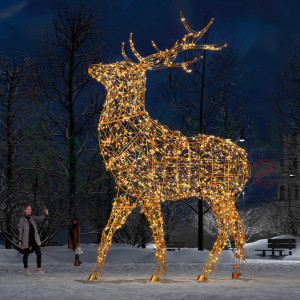 Светодиодная фигура Благородный Олень золотой Premium 5 м., Conso (OL332s500)