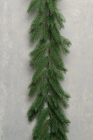Хвойная гирлянда Швейцарская 200*22 см., 100% литая хвоя, ЕлкиТорг (ГЕШЦ 22)