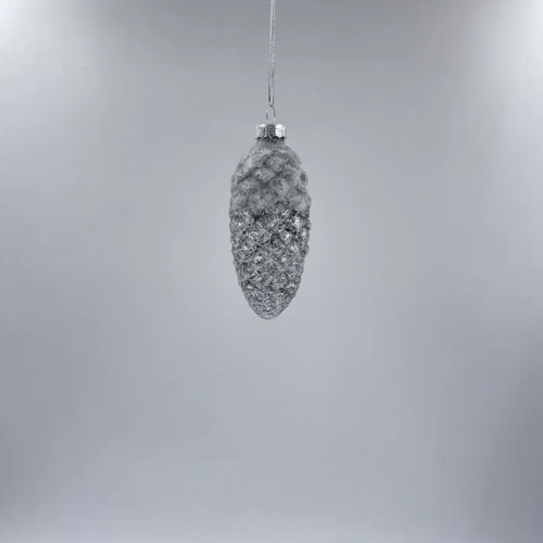 Набор стеклянных шишек Лесная прохлада 10*5 см.,12 шт., Christmas DeLuxe (13117)