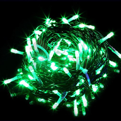 Комплект гирлянды на деревья 100 м., 5 лучей по 20 м, 24V, 1000 зеленых LED ламп, черный ПВХ, LTC (KDD1000-11-1G)
