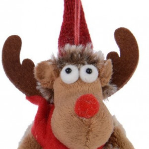 Елочное украшение Олень в колпаке 6*12 см, Kaemingk (611845)