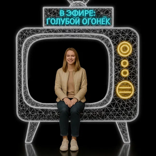 Светодиодная фотозона Голубой огонек 200 см., Сад Радости (SR102)