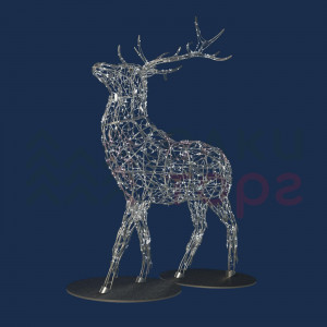 Светодиодная фигура Благородный Олень серебряный Premium 5 м., Conso (OL353s500)