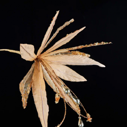 Ветвь Стрелиция золотая, 41 см., Christmas DeLuxe (88930)