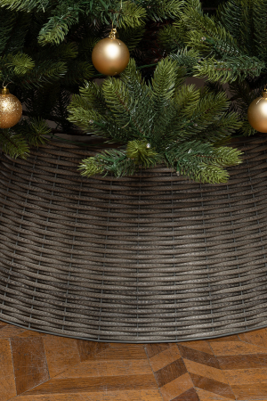 Корзина под елку ПРЕМИУМ Царская Лоза 87 см., разборная, хаски, ЕлкиТорг (87-229)