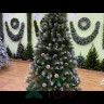 Сосна Женева заснеженная с шишками 155 см., леска+пвх, Triumph Tree (73116)