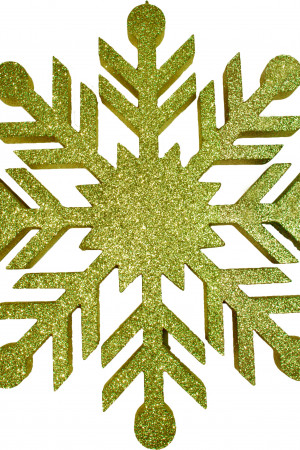 Снежинка из пенофлекса Резная 400 мм., золото, ПромЕлка (CP-400GOLD)
