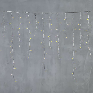 Светодиодная бахрома 5*0,9 м., 348 желтых LED ламп, силиконовый прозрачный провод, Beauty Led (ECC348-10-2Y)