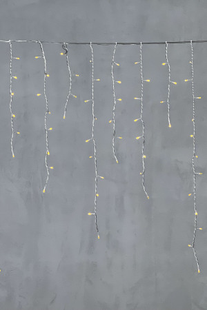 Светодиодная бахрома 5*0,9 м., 348 желтых LED ламп, силиконовый прозрачный провод, Beauty Led (ECC348-10-2Y)