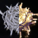 Светодиодная нить на цветном проводе 10 м., 24V, 100 теплых белых LED ламп, белый провод, Rich LED (RL-S10C-24V-RW/WW) 