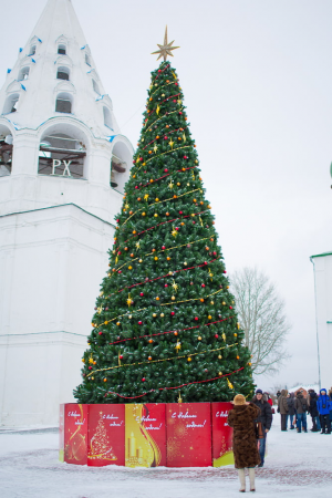 Уличная сосна Уральская зеленая 4 м., каркасная, Леска, Green Trees (GT4URLES)