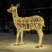 Светодиодная фигура Олениха золотая Premium 2,83 м., Conso (OL350)