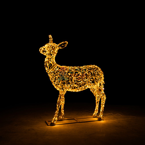 Светодиодная фигура Олениха золотая Premium 2,83 м., Conso (OL350)