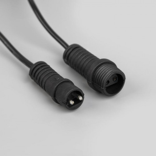 Гирлянда белт-лайт Лампочки 5 м., IP44, УМС, тёмная нить, 10 LED, свечение мульти, 220 В., Luazon Lighting (7989824)