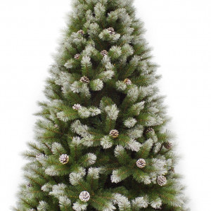 Сосна Женева заснеженная с шишками 185 см., ЛЕСКА, Triumph Tree (73118)