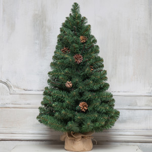 Искусственная елка Снежная королева зеленая 45 см., мягкая хвоя ПВХ, ЕлкиТорг (32045)