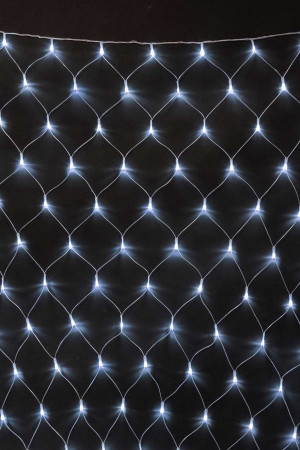 Светодиодная сетка 2*2 м., 256 холодных белых LED ламп, прозрачный ПВХ, LTC (NTL256M-10-2W)