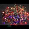 Светодиодная нить 26 м., 220V, 400 разноцветных LED ламп, контроллер, черный провод, Winner (m.01.5B.400-)