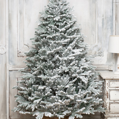 Искусственная елка Швейцарская заснеженная 180 см., 100% литая хвоя, ЕлкиТорг (110180)