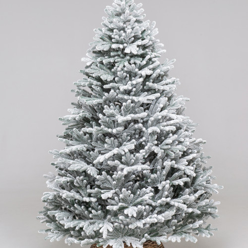 Искусственная елка Швейцарская заснеженная 180 см., 100% литая хвоя, ЕлкиТорг (110180)
