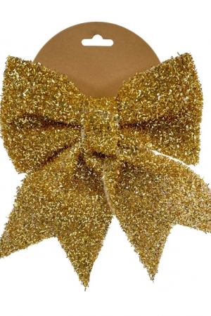 Бант Бьянка 19x22 см., 1 шт., золото, Christmas DeLuxe (86824) 