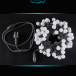 Светодиодная нить шарики 10 м., 220V, 100 разноцветных LED ламп, диаметр шарика 3 см, черный каучук, Winner (m.01.7В.100+3.0ball) 