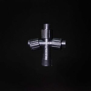 Разветвитель 3-х лучевой для гирлянд системы Sealed 220V., каучук черный, Beauty Led (LLR13-1)