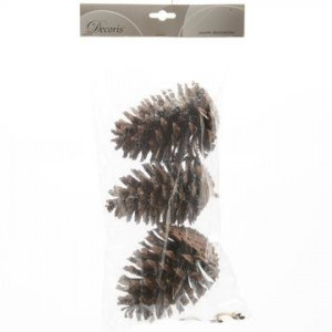 Сосновая шишка натуральная 15*15 см., 3 шт., Kaemingk (707389)