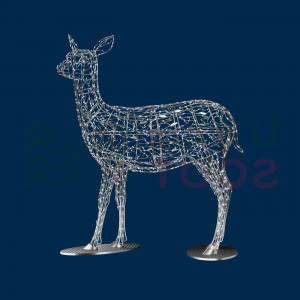 Светодиодная фигура Олениха серебряная Premium 2,83 м., Conso (OL350i61)