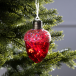 Ёлочный шар Жёлудь красный 12 см., батарейки, 4 LED, свечение тёплое белое, Luazon Lighting (9594227)
