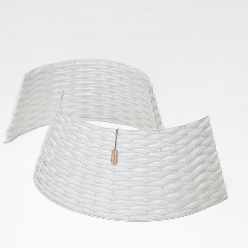 Корзина под елку Прованс 87*55*27 см., разборная, белая, ЕлкиТорг (87-230)