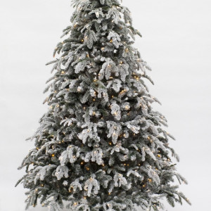 Ель Стильная заснеженная 260 см., 816 LED ламп, литая хвоя+пвх, Black Box (74350)