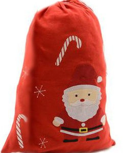 Мешок для подарков Санта с карамелью 50*75 см, Kaemingk (660070/1)