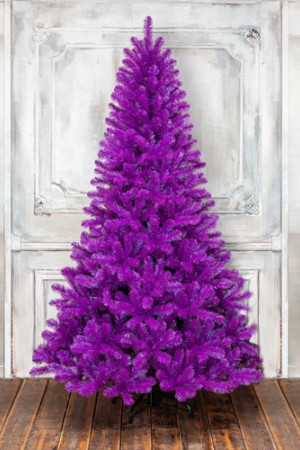 Искусственная елка Искристая 150 см., фиолетовая, мягкая хвоя, ЕлкиТорг (154150)