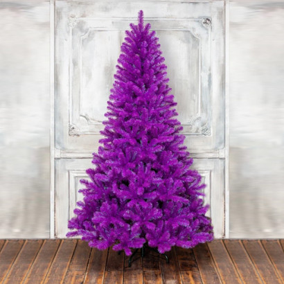 Искусственная елка Искристая 150 см., фиолетовая, мягкая хвоя, ЕлкиТорг (154150)