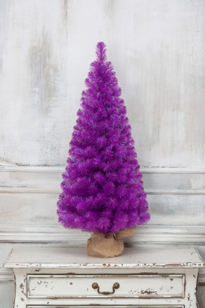 Искусственная елка Искристая фиолетовая 90 см., мягкая хвоя ПВХ, ЕлкиТорг (154090)