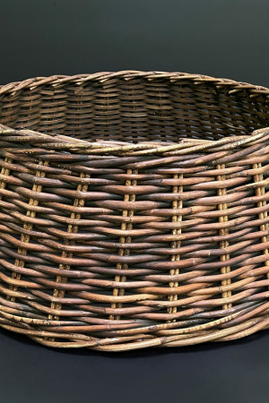 Корзина для декорирования подставки 28х65 см., коричневая, Christmas DeLuxe (87393)