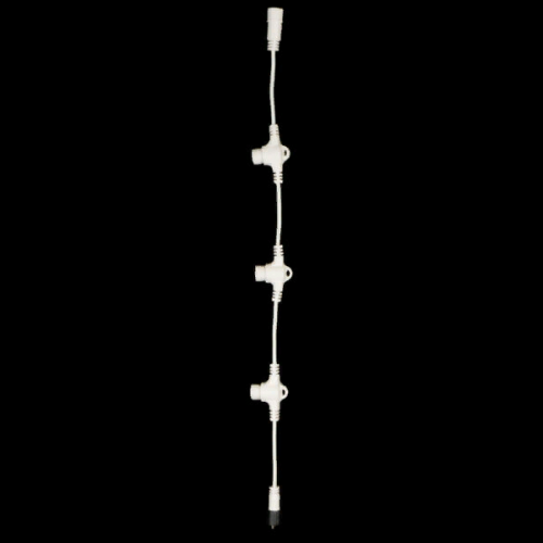 Разветвитель 3-х лучевой для нитей 24В. без возможности управления, провод белый ПВХ, IP65, LTC (PR83-ST)