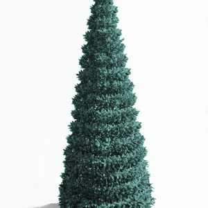 Уличная елка Евро-2 изумрудная 25 м., каркасная, ПВХ, Green Trees (GT25EVPVCBL)