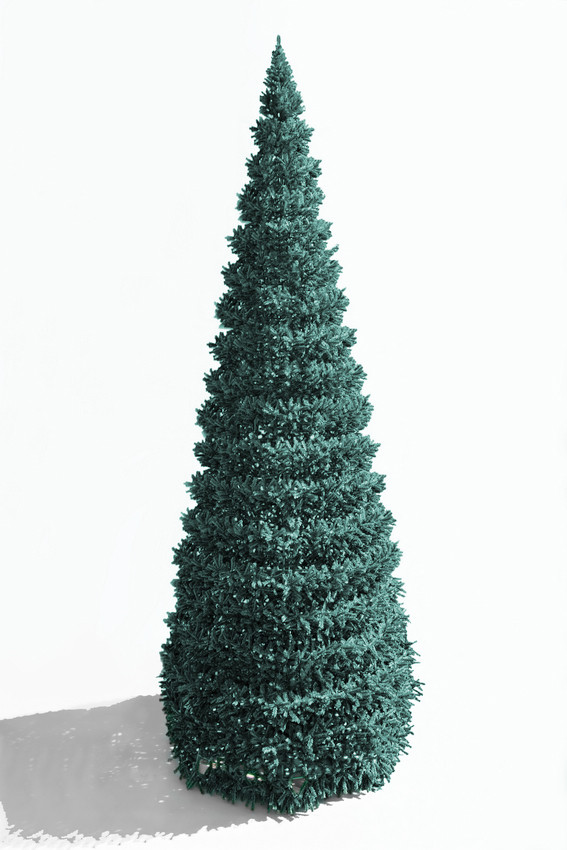 Уличная елка Евро-2 изумрудная 25 м., каркасная, ПВХ, Green Trees (GT25EVPVCBL)