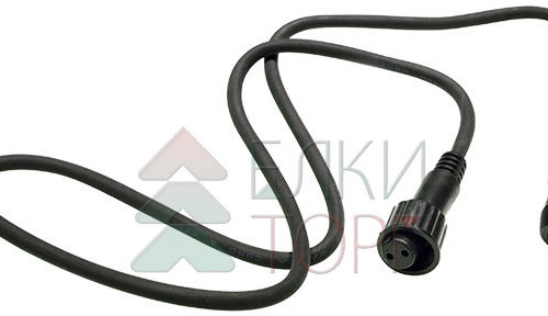 Удлинитель 1 м. для гирлянд системы Sealed 220V., каучук черный, Beauty Led (LLS11-1M) 