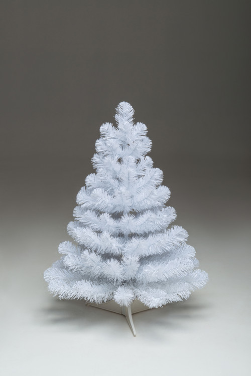 Искусственная елка Жемчужная белая 45 см., мягкая хвоя ПВХ, ЕлкиТорг (16045)