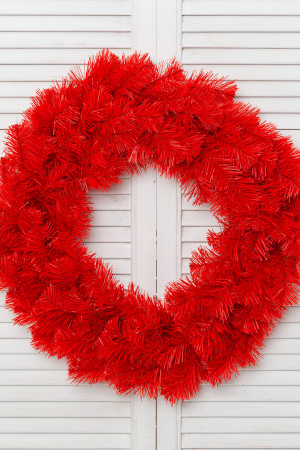 Хвойный венок Огненный 60 см., ЕлкиТорг (52046)