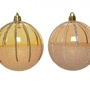 Набор пластиковых шаров Золотой песок 80 мм., 12 шт,  Kaemingk (020983)