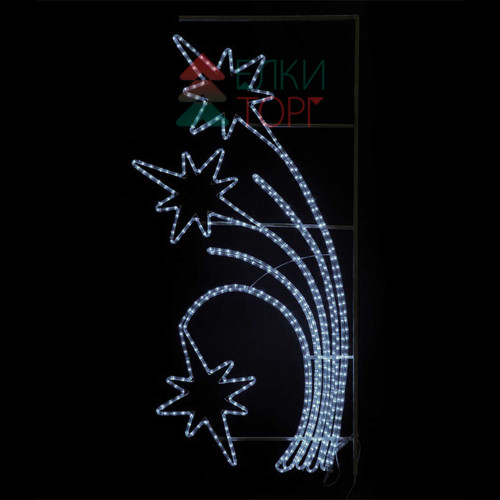 Светодиодная консоль Салют, 95*170 см., холодные белые LED лампы, прозрачный силикон, LTC (SKL9-220W)
