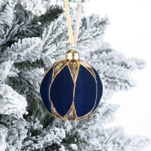 Винтажный стеклянный шар Медичи 8 см., 1 шт., Karlsbach (13238)