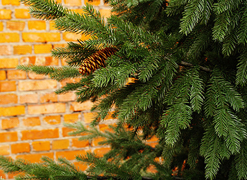 Искусственная ель Сказочная с шишками 3,5 м., 100% литая хвоя, ПромЕлка (31350)