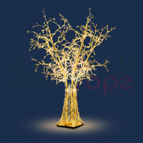 Светодиодное дерево Ветвистое золотое 5.3 м., Conso (PL31-i71)