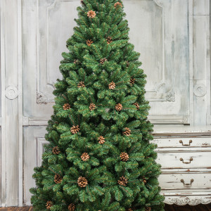 Искусственная елка Снежная королева зеленая 300 см., мягкая хвоя, ЕлкиТорг (32300)