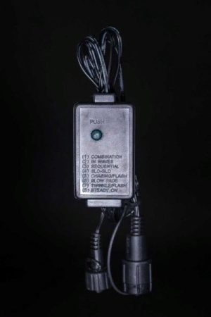 Контроллер для силиконовых нитей с возможностью управления, 24В., до 600 LED, провод черный каучук, IP65, Beauty Led (EF8-1A-1)